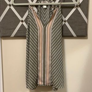 Striped Spaghetti Strap Tank
